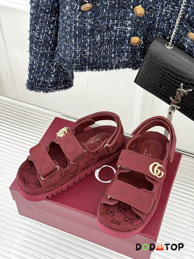 Gucci sandals red 01 - 1