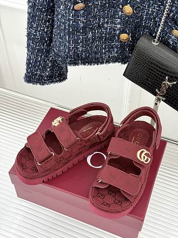 Gucci sandals red 01