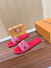 Louis Vuitton 1AHM67 Lily Flat Mule red - 4