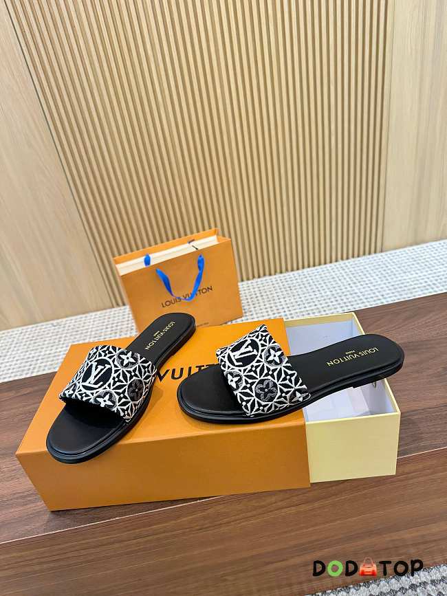 Louis Vuitton 1AHM67 Lily Flat Mule black - 1