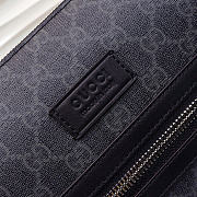 Gucci Messenger GG Supreme Black/Grey bag size 27x28.5x7 - 3