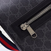 Gucci Messenger GG Supreme Black/Grey bag size 27x28.5x7 - 2