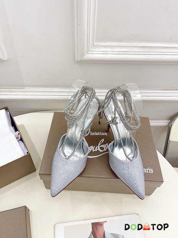 Christian Louboutin silver heels  - 1