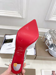 Christian Louboutin silver heels  - 5