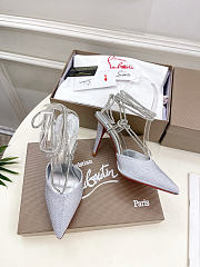Christian Louboutin silver heels  - 2