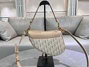 Dior Saddle beige bag size 25.5×20×6.5cm - 2