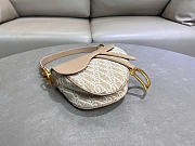 Dior Saddle beige bag size 25.5×20×6.5cm - 4