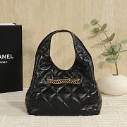 Chanel hobo black bag size 25cm - 3
