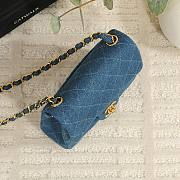 Chanel classic denim bag size 17.5cm - 3