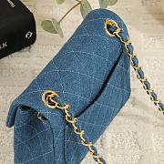Chanel classic denim bag size 17.5cm - 4