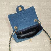 Chanel classic denim bag size 17.5cm - 5