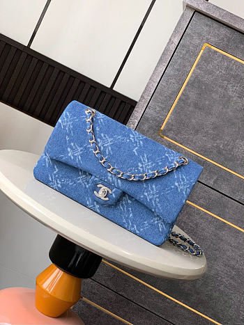 Chanel CF denim bag size 25cm