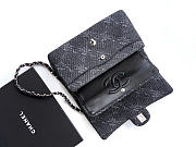 Chanel CF denim black bag size 25cm - 5