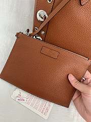 Valentino Garavani leather tote bag brown size 40x30x13cm - 6
