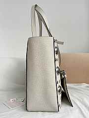 Valentino Garavani leather tote bag white size 40x30x13cm - 4
