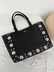 Valentino Garavani leather tote bag black size 40x30x13cm - 3