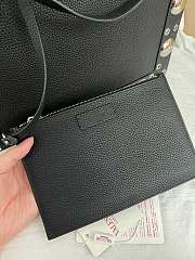 Valentino Garavani leather tote bag black size 40x30x13cm - 4