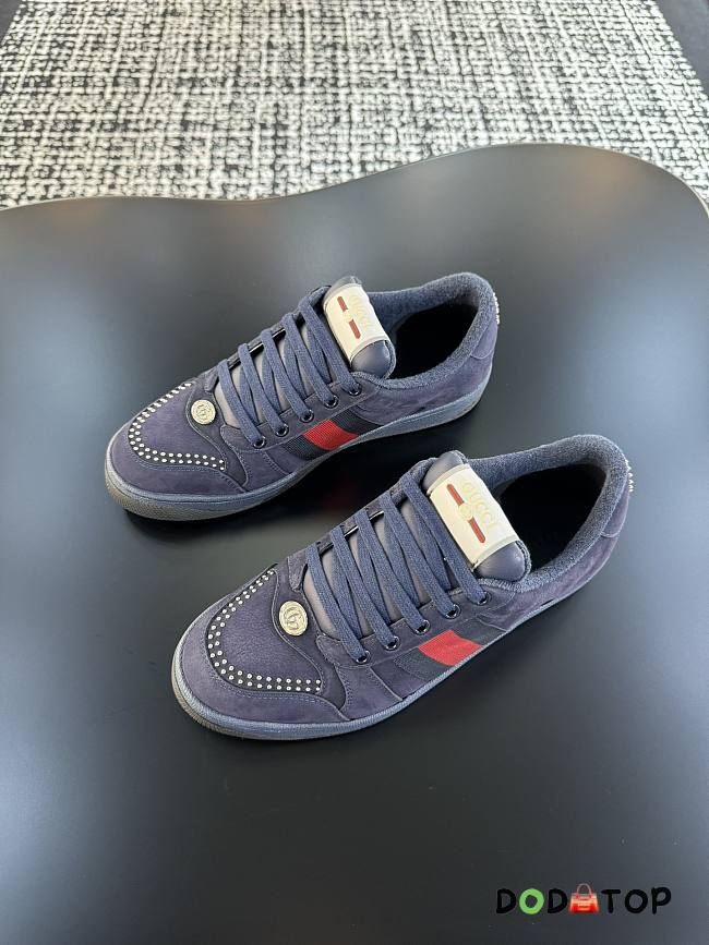 Gucci Baskets Screener pour homme sneaker blue men - 1