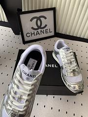 Chanel sneaker white&silver - 3