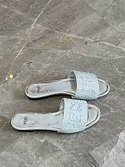 Fendi slides bling bling silver - 5