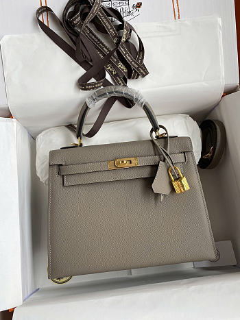Hermes Kelly 25cm - gold hardware - Epsom leather bag 