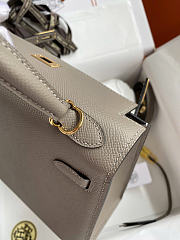 Hermes Kelly 25cm - gold hardware - Epsom leather bag  - 6