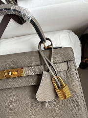 Hermes Kelly 25cm - gold hardware - Epsom leather bag  - 3
