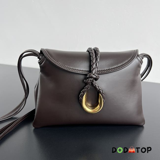 Bottega Veneta Baby Liberta dark brown size 24x15.5x5cm  - 1