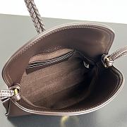 Bottega Veneta Baby Liberta dark brown size 24x15.5x5cm  - 5