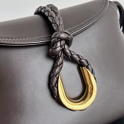 Bottega Veneta Baby Liberta dark brown size 24x15.5x5cm  - 2