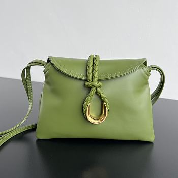 Bottega Veneta Baby Liberta green size 24x15.5x5cm