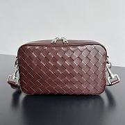 Bottega Veneta Intrecciato small camera bag red size 24.5x15x6cm - 1