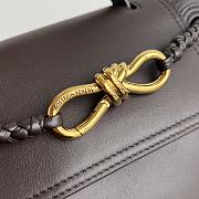 Bottega Veneta Small Ciao Ciao brown bag size  26x19x10.5cm - 3