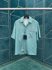 Louis Vuitton blue Monogram Glow Men's short-sleeve shirt - 1