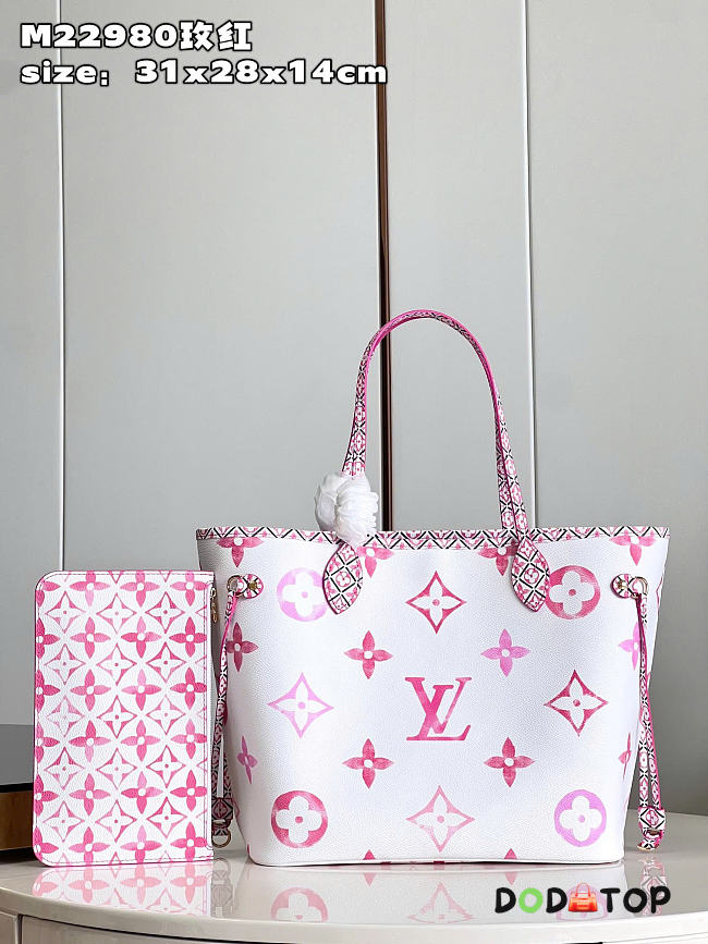Louis Vuitton Neverfull Medium Handbag M22979 pink Size 31 x 28 x 14 cm - 1