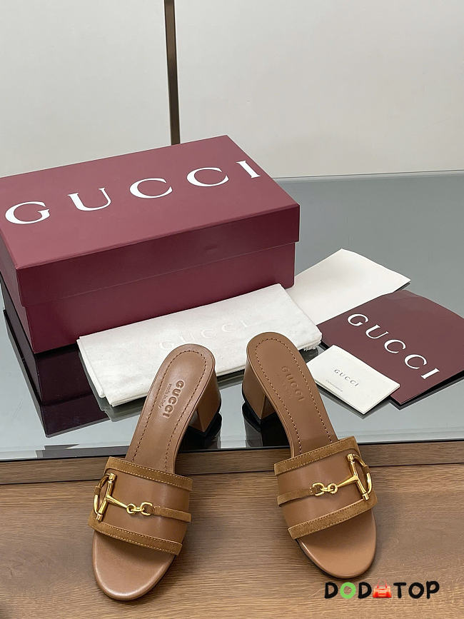Gucci sandal brown - 1