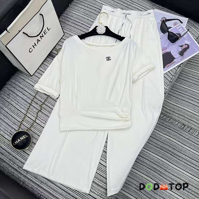 Chanel women's sportswear set white - 1