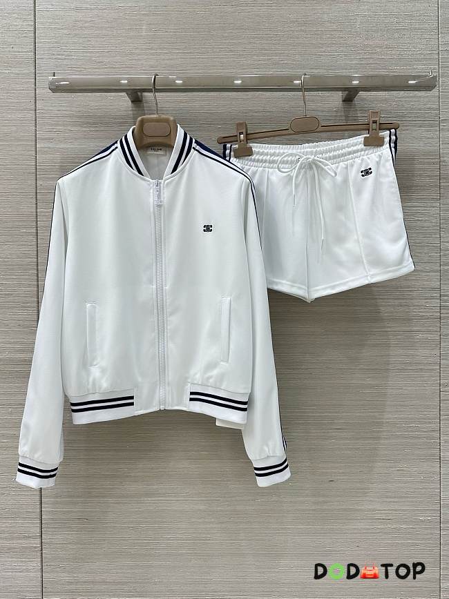 Chanel women's sportswear set white - 01 - 1