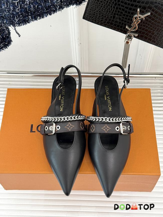 LV Vibe Slingback Flat Ballerina - 01 - 1