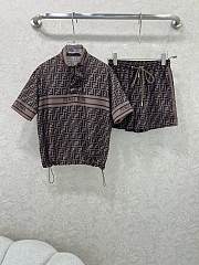 Fendi women's sportswear set brown - 1