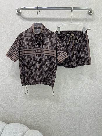 Fendi women's sportswear set brown