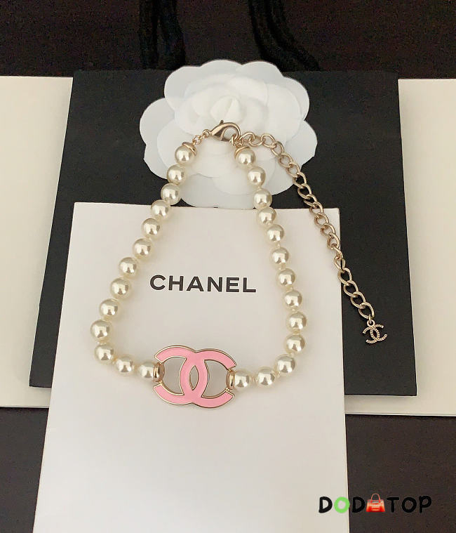 Chanel necklace logo cc - 1