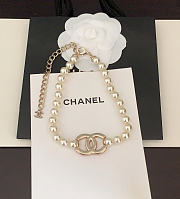 Chanel necklace logo cc - 2