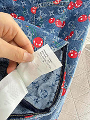LV denim shorts women cherry - 4