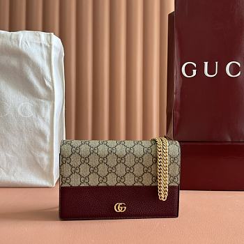 Gucci chain bag red size 20x12.5x4cm