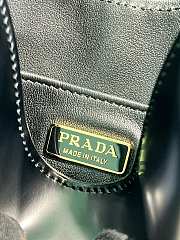 Prada Cleo brushed leather shoulder bag with clasp closure black size 18.5x22x4.5cm - 6