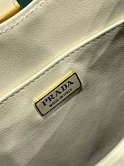 Prada Cleo brushed leather shoulder bag with clasp closure white size 18.5x22x4.5cm - 6