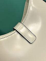 Prada Cleo brushed leather shoulder bag with clasp closure white size 18.5x22x4.5cm - 3