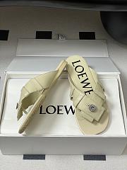 LOEWE Toy Panta Toe Post white sandals - 5
