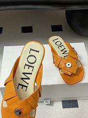 LOEWE Toy Panta Toe Post orange sandals - 3